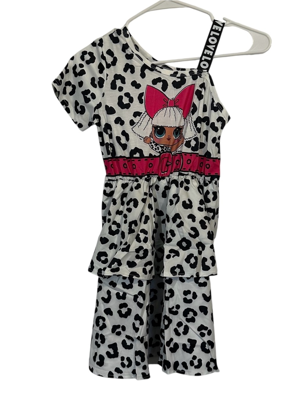 PatPat Girl's L.O.L. Surprise! Animal Print Dress 8-9 Years